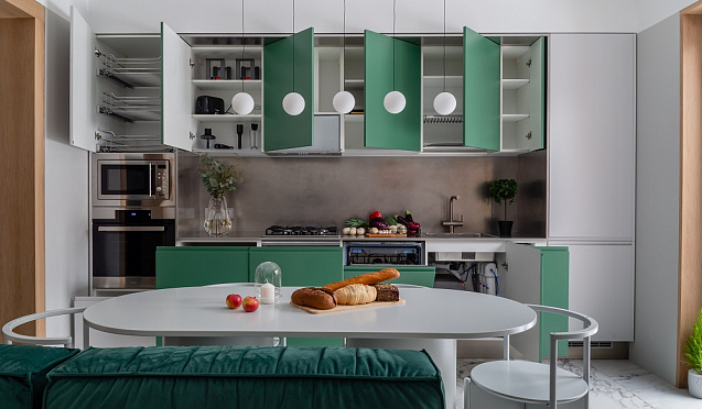 Зеленые кухни Кухня Оскар+Фаворит